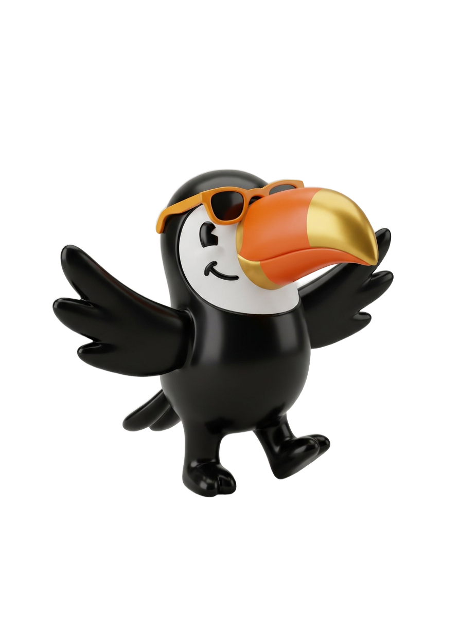 Tucandela party toucan